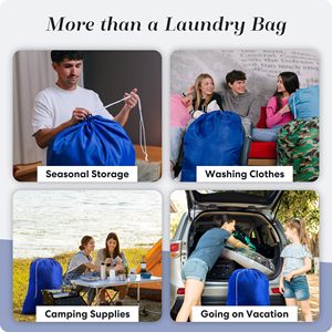 Heavy Duty Large <b>Laundry</b> Bags Travel Nylon <b>Laundry</b> Bag with Drawstring 30 X 40 Washable Dirty Clothes Organizer - Product Image 5