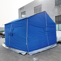 Tente de secours d'urgence à poteaux pneumatiques quatre saisons en bâche PVC robuste, doublement imperméable, de haute qualité et économique, style populaire