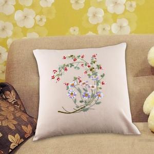 ชุดปลอกหมอนปักลายดอกไม้แบบพกพานุ่มสำหรับโซฟาตกแต่งคริสต์มาส - Product Image 4