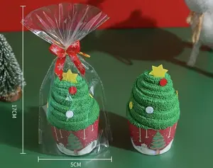xmas ornaments Christmas gift towel set with gift box new year gift towel set
