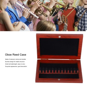 <span class=keywords><strong>Hautbois</strong></span> Reed Case Redwood Boîte De Rangement Grande Capacité Woodwind Reed Holder Instrument De Musique Accessoire CA08 - Product Image 5