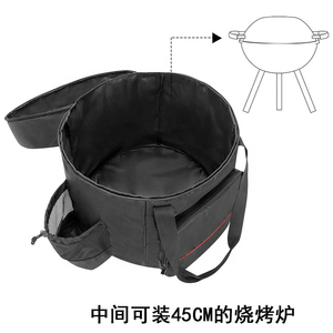 Caja de almacenamiento portátil <span class=keywords><strong>para</strong></span> barbacoa al aire libre, abrazaderas de barbacoa de gran capacidad en pulgadas, herramientas <span class=keywords><strong>para</strong></span> acampar, Metal de aluminio, duradero, fácil de instalar - Product Image 2