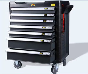 Heavy-Duty 7-Drawer công cụ giỏ hàng với 421 cái công cụ thiết lập với lớn bằng thép không gỉ nhôm lưu trữ Xe đẩy cho nhà để xe hội thảo - Product Image 1