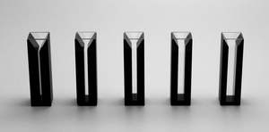 Cuvetas de quartzo para parede, 2 peças, cubitas de quartzo, parede preta <span class=keywords><strong>10mm</strong></span> e 0.7ml comprimento do caminho 2mm, <span class=keywords><strong>cuvette</strong></span> de quartzo - Product Image 4