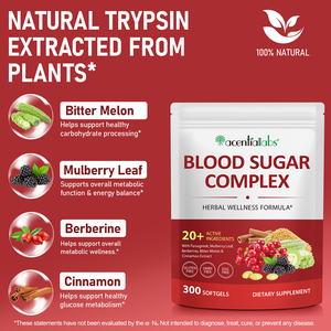 Acentiallabs özel etiket toptan 300 Softgels kan şekeri karmaşık takviyeleri ile tarçın - Product Image 2