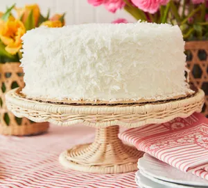 Supports à gâteaux ronds en rotin hautement recommandés, support à dessert en rotin tressé, plateau exquis pour l'affichage, décoration de fête et de mariage - Product Image 3