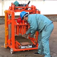 Machinerie de construction Shengya, machine à fabriquer des blocs de béton mobiles QMY2-45, moteur et boîte de vitesses 220V