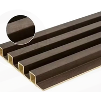 Panneaux muraux rainurés en WPC de design moderne pour la décoration intérieure