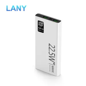 LANY ขายส่ง USB แบตเตอรี่แบบพกพา Power Bank 20000mah 10000mah ชาร์จแบบพกพาโลโก้ที่กําหนดเอง Powerbank ชาร์จเร็ว