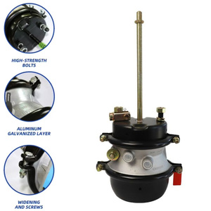 Pièces de rechange pour système de freinage de semi-remorque de camion <span class=keywords><strong>lourd</strong></span>, directement de l'usine, <span class=keywords><strong>chambre</strong></span> à <span class=keywords><strong>air</strong></span> double pour frein à <span class=keywords><strong>air</strong></span> T2424DD - Product Image 2