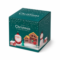 Calendrier de l'Avent personnalisé de Noël avec 24 jours de compte à rebours, chocolats, jouets, bonbons, emballage mystère, boîtes cadeaux