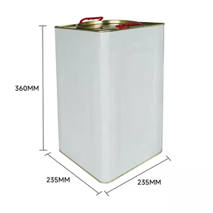 Оптовая продажа, квадратная большая жестяная банка для чая, большая высокая черная винтажная жестяная банка для чая, контейнер для конфет, кофе, печенья, металлическая жестяная коробка - Product Image 1