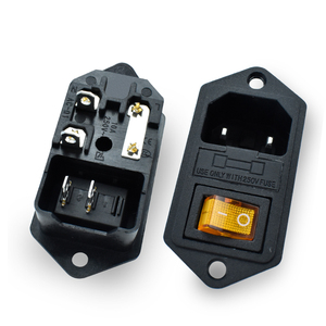 Prise de courant en <span class=keywords><strong>laiton</strong></span> AC-01 avec interrupteur à bascule KCD1 Prise électrique industrielle à 2 broches IP44/54 pour les normes sud-africaines et européennes - Product Image 4