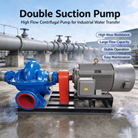Pompe centrifuge électrique diesel haute pression à double aspiration robuste, monophasée, à corps divisé, pour l'alimentation en eau des bâtiments et des rivières