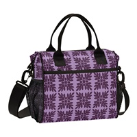 Sac isotherme portable en nylon avec motif feuille d'Ulu hawaïenne, personnalisé, pour aliments, plage, camping, déjeuner, pour femmes