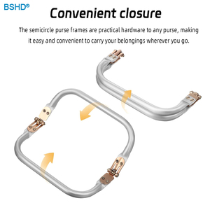 Fournisseur OEM/ODM, cadre de sac à main en aluminium personnalisé de 16/18/19/20/25/30 cm, cadre de sac à main de médecin, cadre de sac en métal en gros - Product Image 2