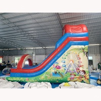 Toboggan gonflable commercial personnalisé LUNA Park Slide gonflable Bounce Sky Wheel Dry Slide pour parc d'attractions pour enfants et adultes