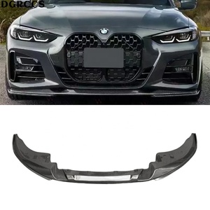 4 Series G22 G20 2020-2024 3D Sports Carbon Fiber Front Lip Bumper Shovel Accessory <b>Kit</b> <b>Polished</b> Vacuum Technology - Product Image 1