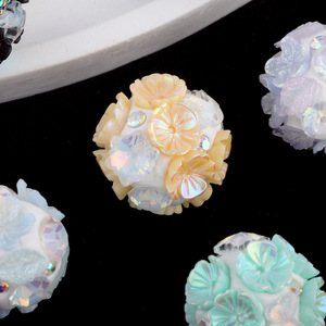 2025 Offre Spéciale fleur de Lotus perles acryliques couleurs mélangées 20mm perles en plastique pour créatif bricolage stylo fabrication de bijoux-pour Bracelet - Product Image 2