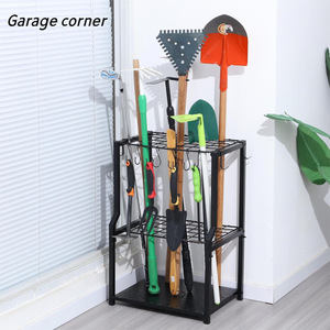 Organizador de herramientas de jardinería, estante para herramientas de patio, garaje independiente, cobertizo para herramientas de jardín, estante para herramientas de jardinería para exteriores - Product Image 2