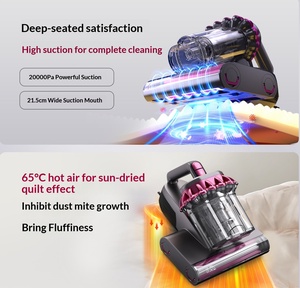 Aspirateur anti-acariens UV prêt à l'emploi pour lits et matelas, 20000 PA, écran LED, pour usage domestique et hôtelier - Product Image 5