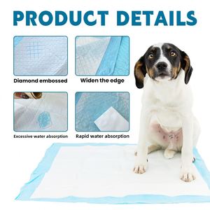 Produits pour animaux de compagnie, fourniture directe d'usine, tapis d'apprentissage jetable de luxe à 6 couches pour chiots et chiens - Product Image 2