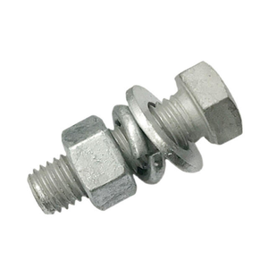 Heavy Structural ASTM A325 <strong>B7</strong> DIN931 DIN933 Hex <strong>Bolt</strong> M8 M12x60 M14 M16 M24 3/4-10 Hot Dip Galvanized Hex <strong>Bolts</strong> and Nut - Product Image 2