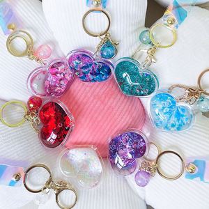 Porte-clés Cœur Scintillant à Paillettes Liquides – Cadeau Idéal pour Couples, Femmes et Hommes – Pendentif de Sac, Bijou, Accessoire - Product Image 4