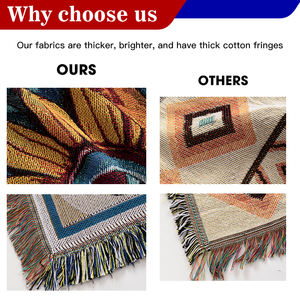 Anime <span class=keywords><strong>Demon</strong></span> Tissé Jacquard Tapisserie Tassel Couverture pour la Décoration de la Maison - Product Image 5