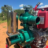 F195 Pompe à eau verticale refroidie par air 12 CV, ensemble de deux, moteur diesel, pompes d'irrigation agricole