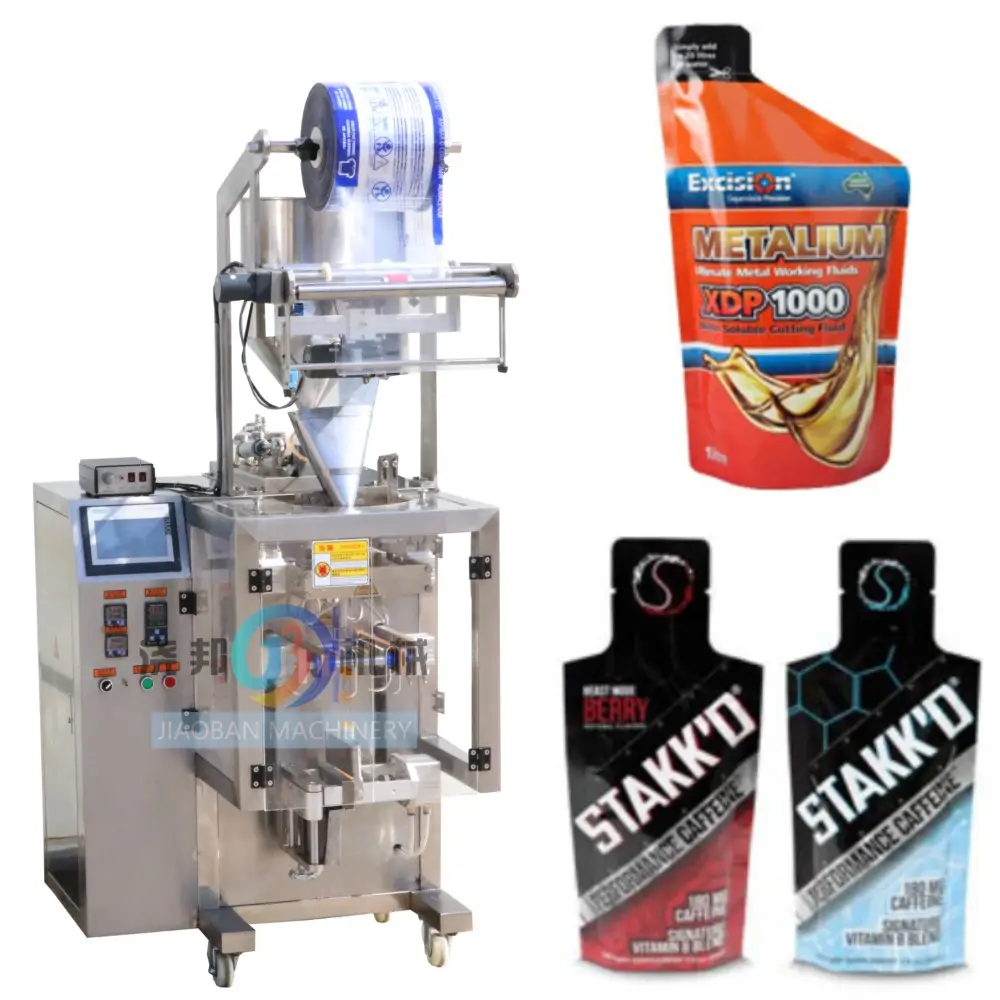 JB-3200J automatica bustina di forma irregolare di Gel di energia liquida gelatina di frutta macchina imballatrice