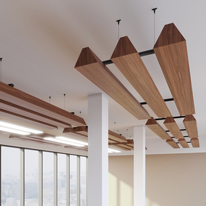 Sistema de Techos Acústicos Lineales con Acabado de Madera, Fibra de Poliéster, Decorativos y <span class=keywords><strong>Suspendidos</strong></span> - Product Image 3