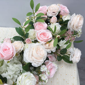 Customization Rose Peony Wedding Backdrop Arch Frame Decoration Hang Floral Row Runner for Wedding Party Event Flower Decor - Product Image 5