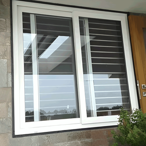 Puerta Corredera de PVC para Patio, Riel Guía de Suelo, Mecanismo de Bloqueo Multipunto, Triple Acristalamiento Panorámico para Acceso a Jardín o Suite - Product Image 2