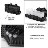 Diffuseur d'arômes rétro en forme de train avec lumière LED, télécommande, diffuseur d'huiles essentielles, humidificateur d'air pour la maison et le bureau