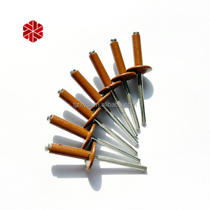 Rivets aveugles pop en aluminium à tête large à bride solide de couleur marron fournisseur chinois - Product Image 2