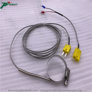 Sonde de température de type K en forme de pince et thermocouple de type K pour usage industriel, diamètre <span class=keywords><strong>80</strong></span> <span class=keywords><strong>mm</strong></span> - Product Image 4