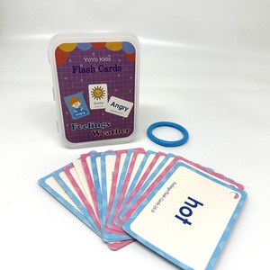 การ์ดภาษาอังกฤษที่ได้รับการรับรองมาตรฐาน FSC EN71 สำหรับเด็กก่อนวัยเรียนเพื่อพัฒนาการเรียนรู้และ<span class=keywords><strong>คำ</strong></span><span class=keywords><strong>ศัพท์</strong></span> ทำจากวัสดุกระดาษ - Product Image 6