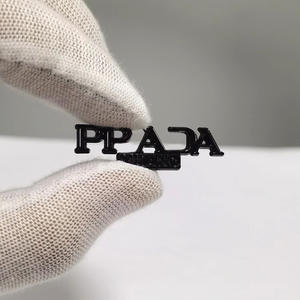 Parche de Letras <span class=keywords><strong>Inglesas</strong></span> Versátil de Metal Galvanizado y Lacado de 33*10MM, Accesorios Decorativos de Moda para el Cabello - Product Image 4