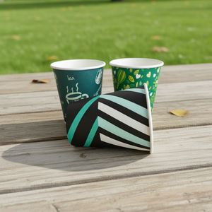 Vaso de Papel Desechable de Pared Simple con Impresión Personalizada, Ecológico, para Café Caliente, Precio de Fábrica - Product Image 3