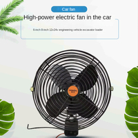 Camion, veicolo di ingegneria montato su auto 6 8 pollici 12V 24V ventilatore dc per auto ad alta potenza in metallo