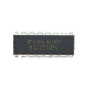 Circuit intégré de commande de moteur à relais ULN2003APG, matrice de transistors Darlington à 7 canaux, <span class=keywords><strong>50V</strong></span> 500mA, DIP-16 - Product Image 1