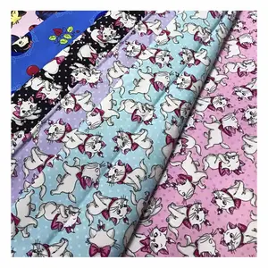 Cartoon Maries Cats for Mask or Clothing Poplin Fabric The Factory Outlet Popular Classic Custom Breathable Cotton Woven Plain