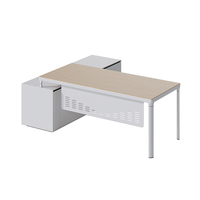 Bureau de direction moderne en forme de L certifié CE Mobilier en bois Vente en usine