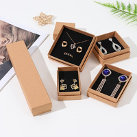 Kotak Hadiah Perhiasan Karton Kaku Terlaris dengan Lapisan Beludru, Kemasan Cincin Kalung, Warna Tutup dan Alas yang Dapat Disesuaikan, Kotak Hadiah Jam Tangan