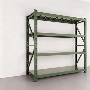 Giá để đồ bằng kim loại 4 tầng không cần bu lông, có thể điều chỉnh, giá để đồ nhà kho, giá để đồ kho hàng không cần bu lông - Product Image 3