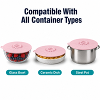Couvre-aliments en silicone, couvercle anti-éclaboussures pour micro-ondes, pour bols, assiettes, récipients, réutilisable, résistant à la chaleur, couvercles à ventouse pour aliments