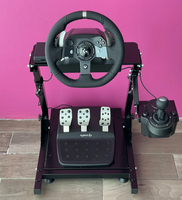 Kokpit Simulator Balap EU STOCK, Stand Setir Balap yang Dapat Disesuaikan Ketinggiannya, Cocok untuk Logitech G25/G27/G29