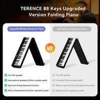 TERENCE X88D 88 Keys Keyboard Piano Professional Grade Sound Expression Technology Full Size Electric Piano Home