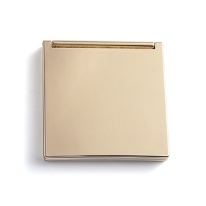 Velvet Pouch Packing Gold Plated Debossed Logo Fashion Hand Bag Cosmetic <b>Compact</b> <b>Mirror</b> - Product Image 5